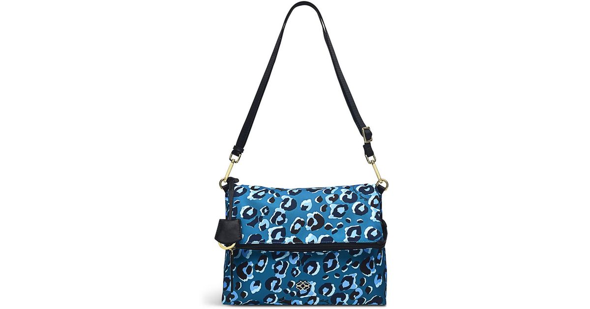 Radley 24/7 Leopard Medium Flap Over Crossbody Bag in Blue Lyst