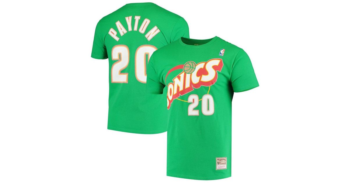 shawn kemp mitchell and ness t shirt