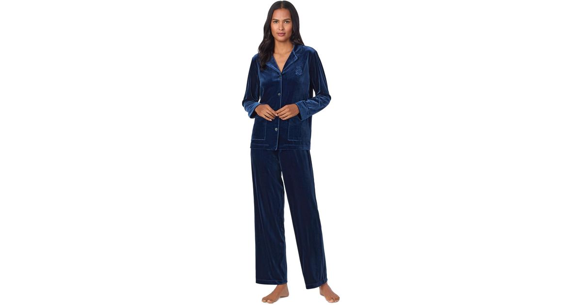 Ralph lauren velvet pajamas hotsell