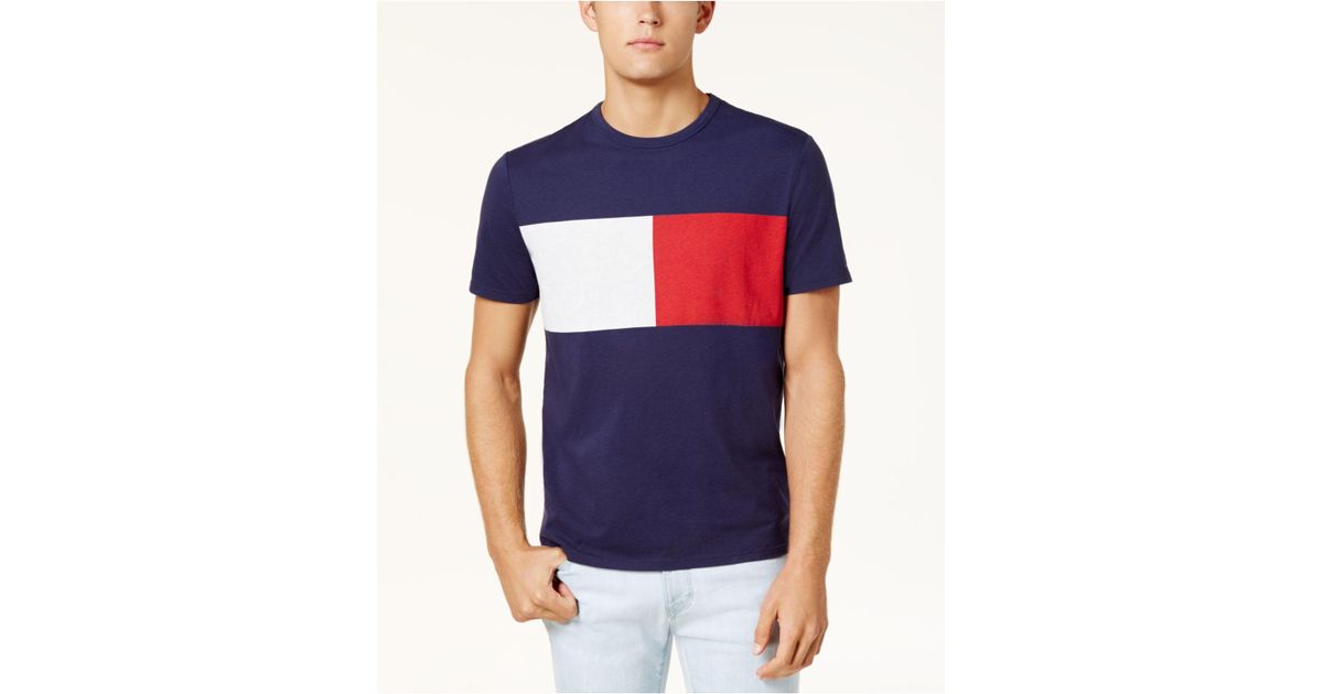 tommy hilfiger colour block t shirt