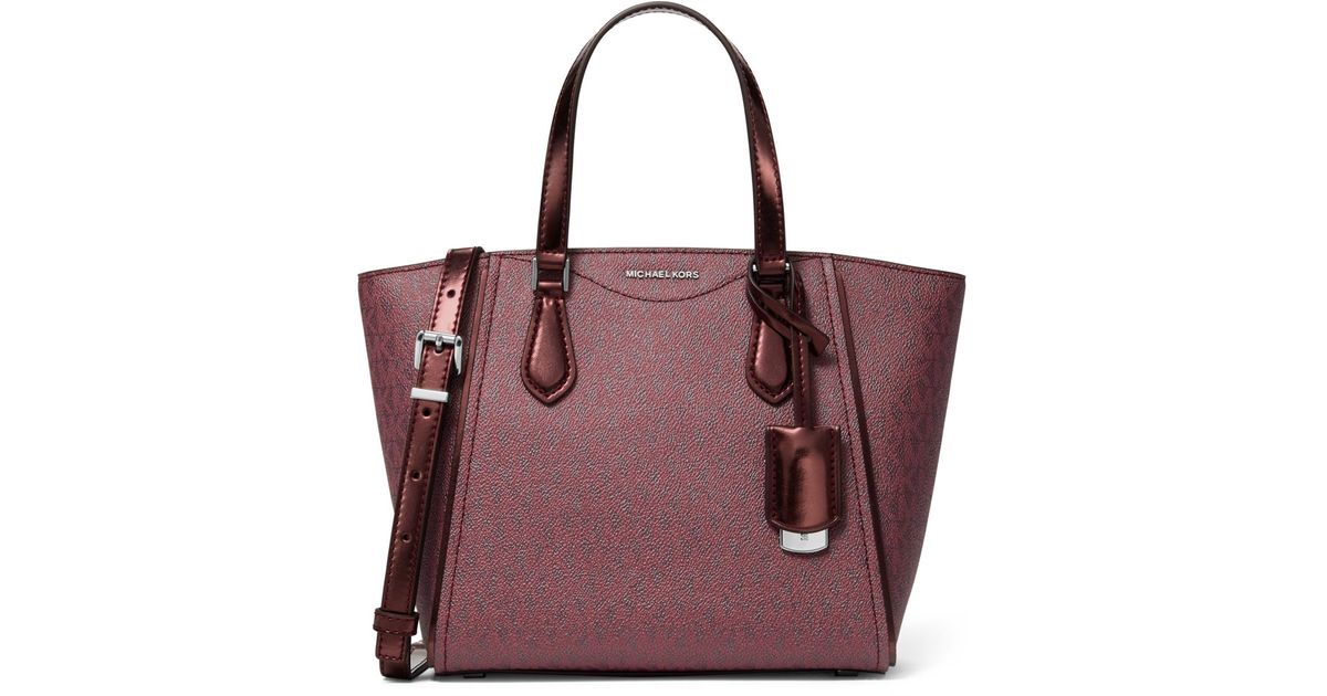 Michael Kors Taryn Small Convertible Top Zip Tote Crossbody in Purple ...