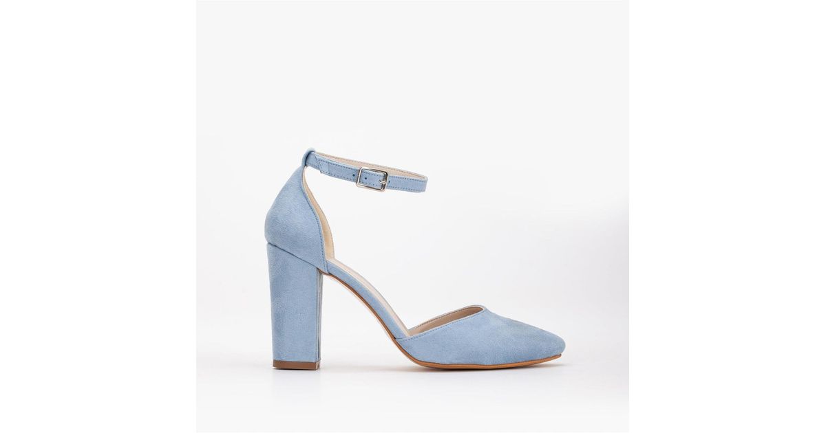Forever & Always Shoes Gisele High Block Heel Pumps in White | Lyst
