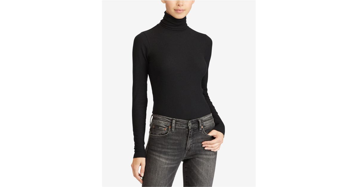 polo ralph lauren ribbed knit turtleneck top