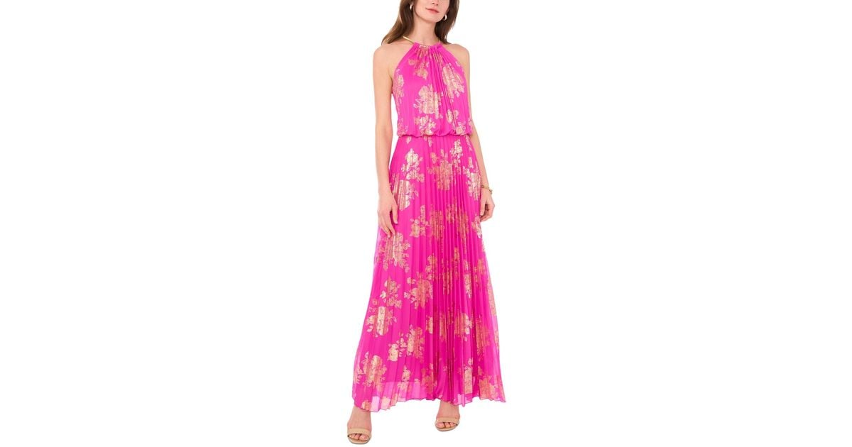 msk gold dress self-portrait - Gold Rhinestone Drape Maxi Dress main image 0