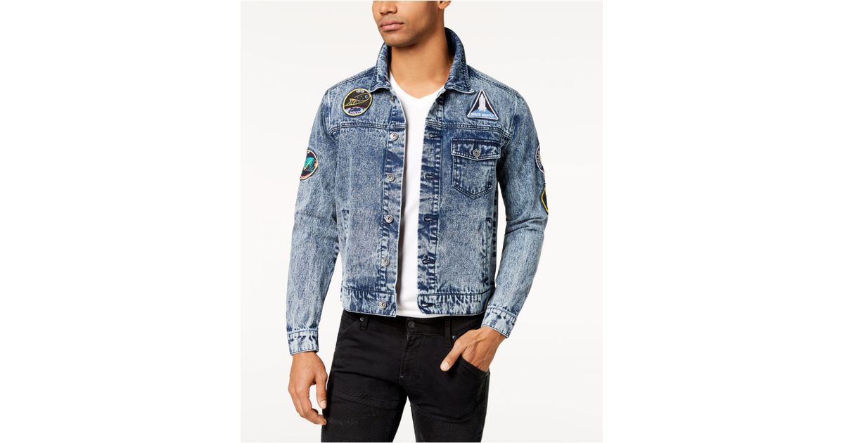 nasa patch denim jacket