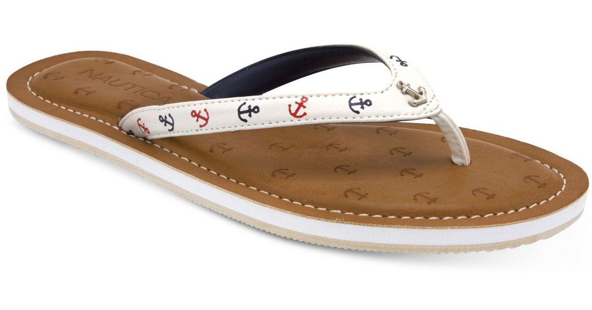 nautica flip flops womens