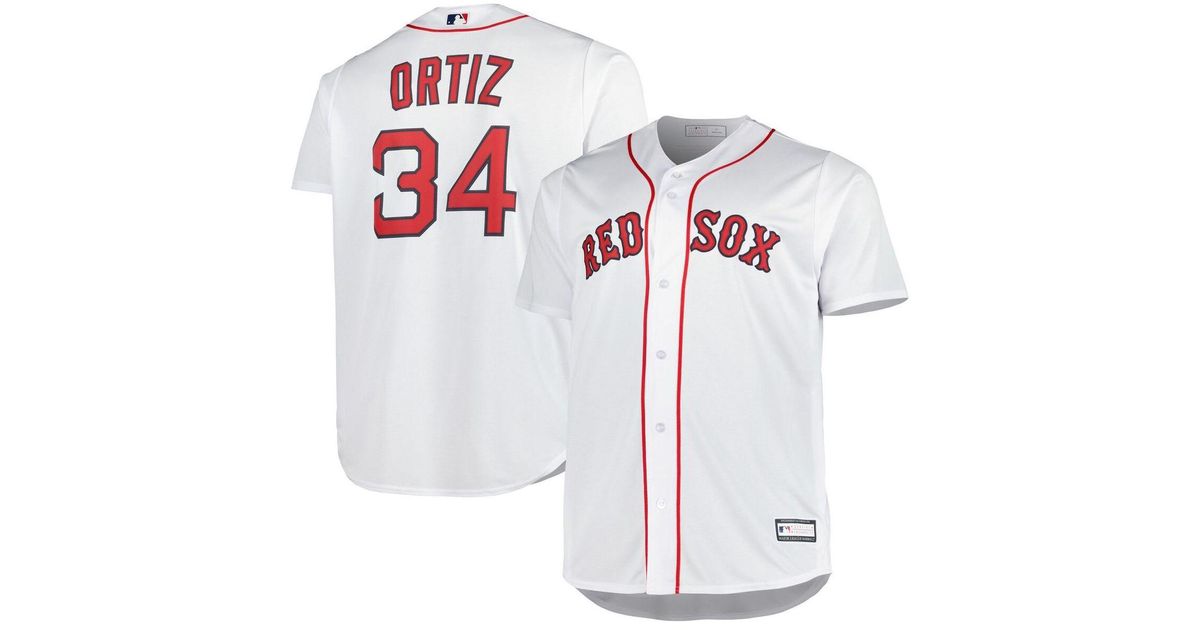 David ortiz white jersey Clearance