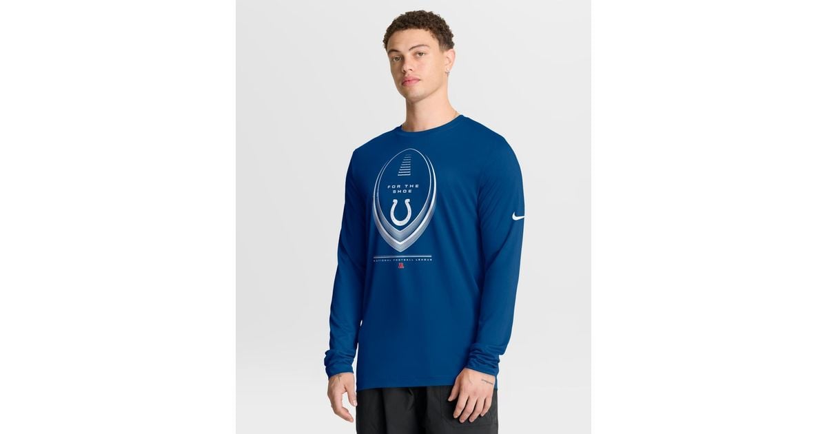 Nike Indianapolis Colts Legend Icon Dri-fit Long-sleeve T-shirt in Blue ...