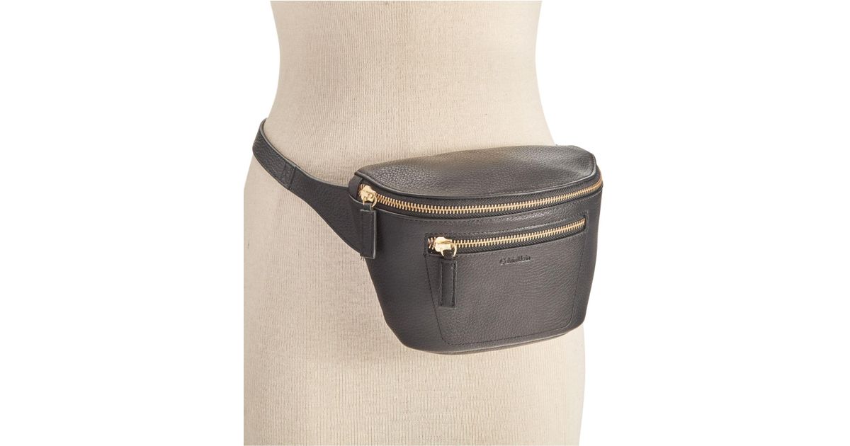 calvin klein leather belt bag