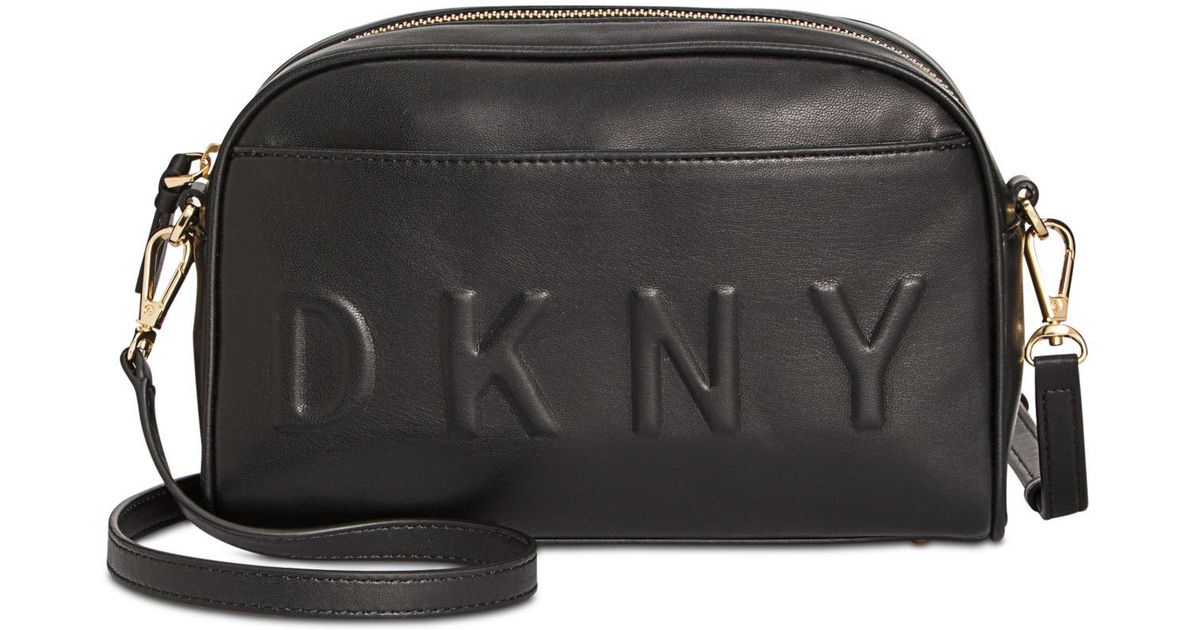 dkny camera bag black