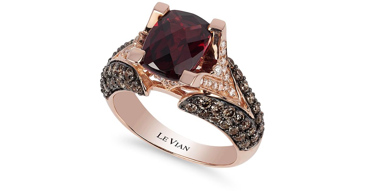 Raspberry Rhodolite Garnet Ring 2024 rollephilatelie.ch