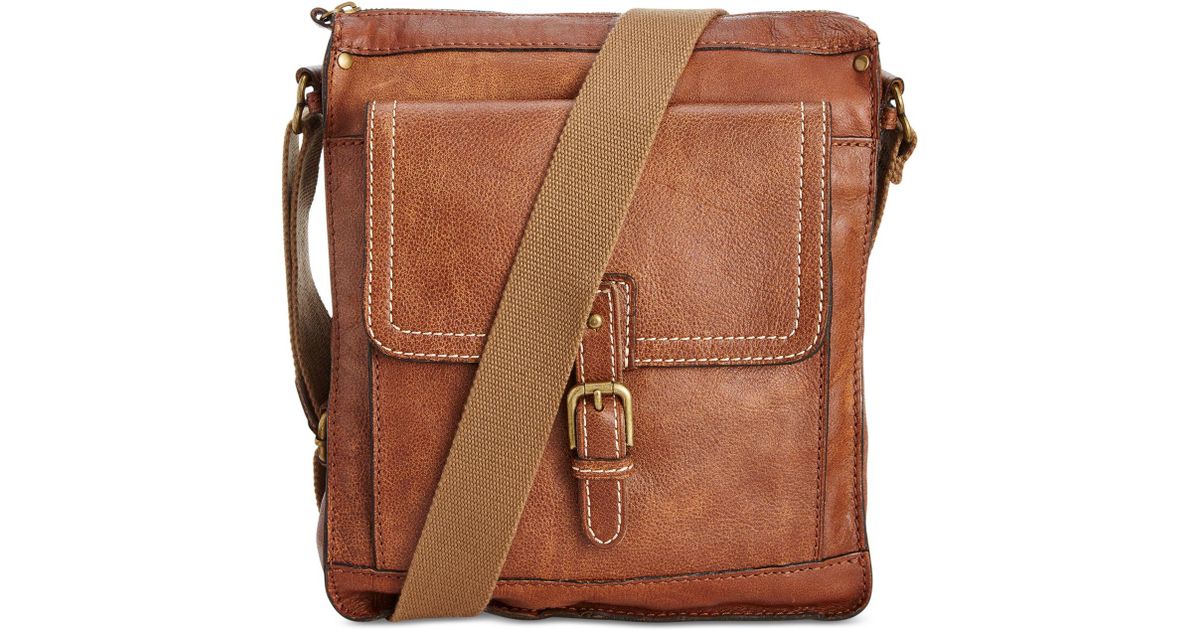 nash men's tuscan leather messenger