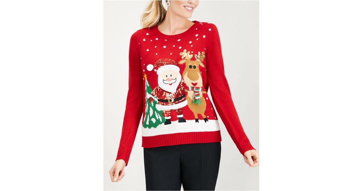 macys karen scott christmas tops