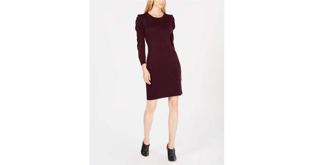 calvin klein puff sleeve dress