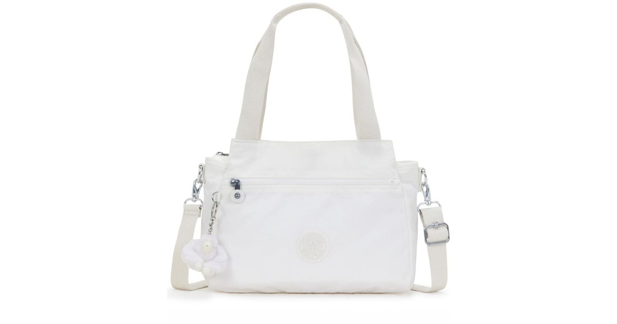 Kipling Elysia Small Satchel Bag In White Lyst