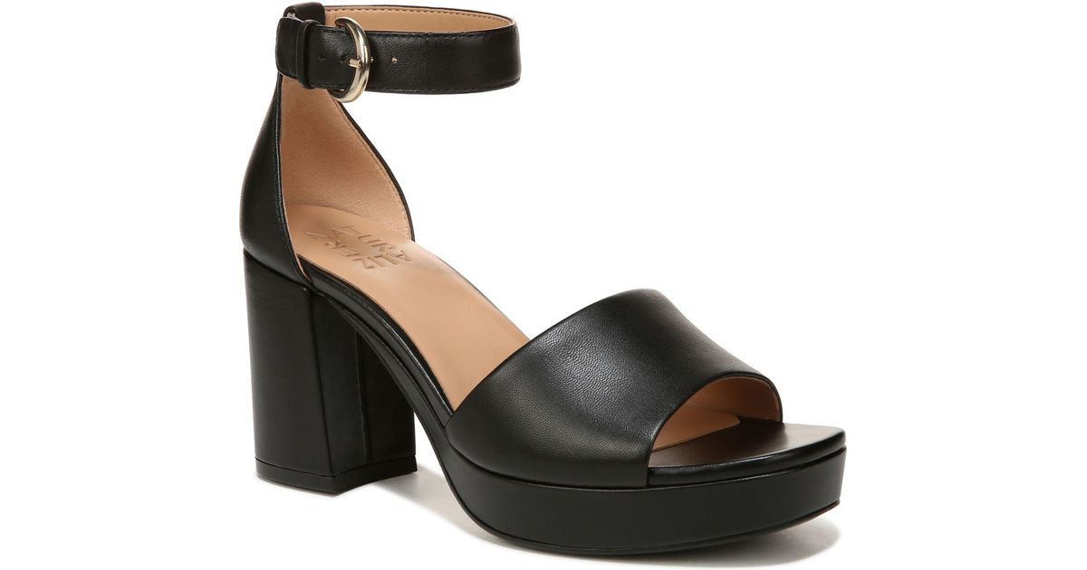Naturalizer Pearlyn Platform Dress Sandals in Black | Lyst