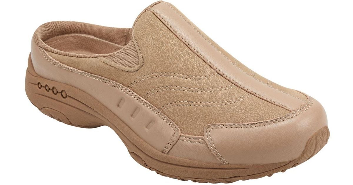 Easy Spirit Lace Traveltime Mules in Taupe (Brown) Lyst