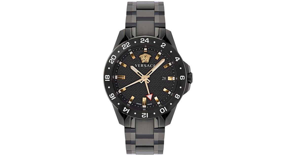 Versace Sport Tech Black Watch Ve2w00622 Stainless Steel for Men Lyst