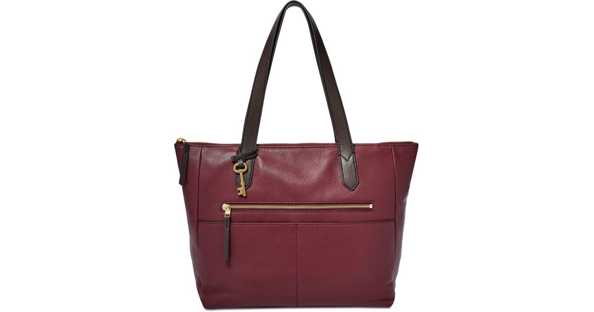 fossil fiona tote