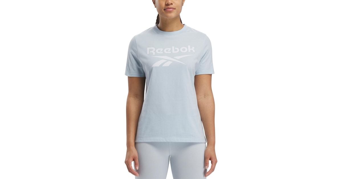 Reebok Short Sleeve Logo Graphic | in Blue T-shirt Lyst