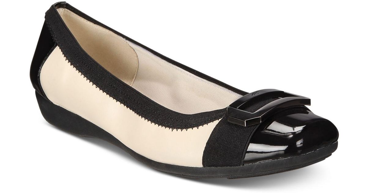 anne klein uplift buckle flats