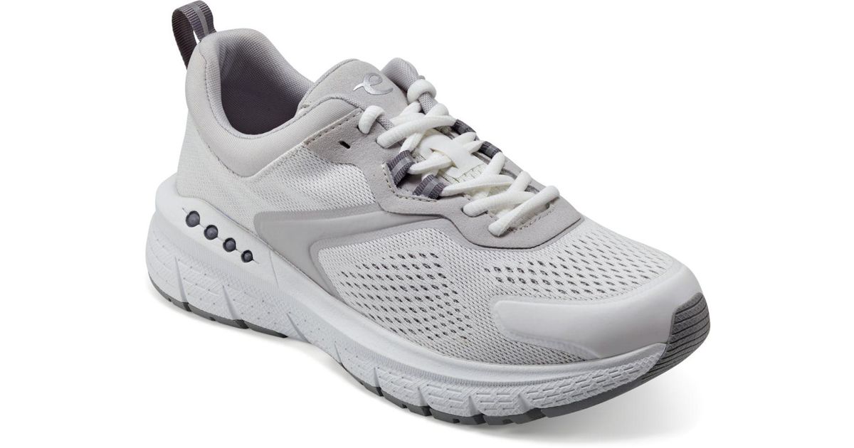 Easy Spirit Callahan Laceup Platform Sneakers in Gray Lyst