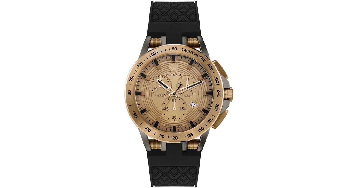Versace Sport Tech Strap Watch in Metallic for Men Lyst