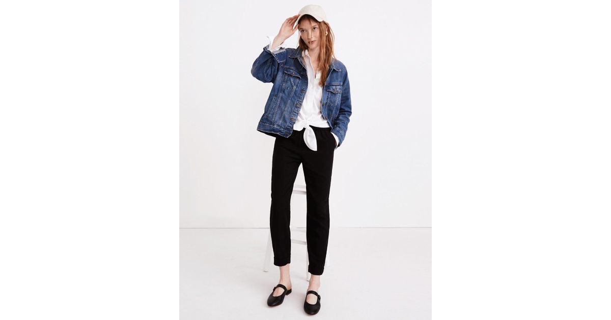 madewell cuffed track trousers