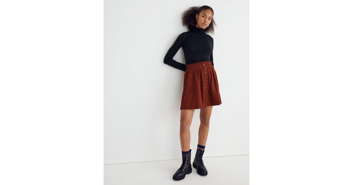 Corduroy skirt outfit clearance designer