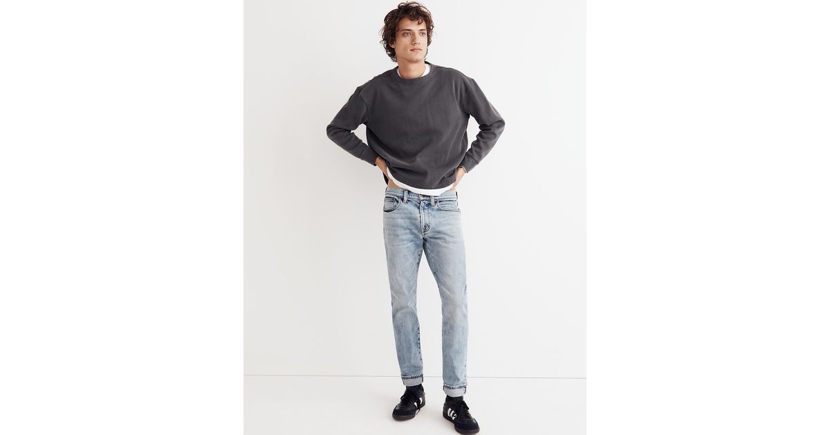 MW Denim Slim Selvedge Jeans In Welton Wash in Blue for Men | Lyst