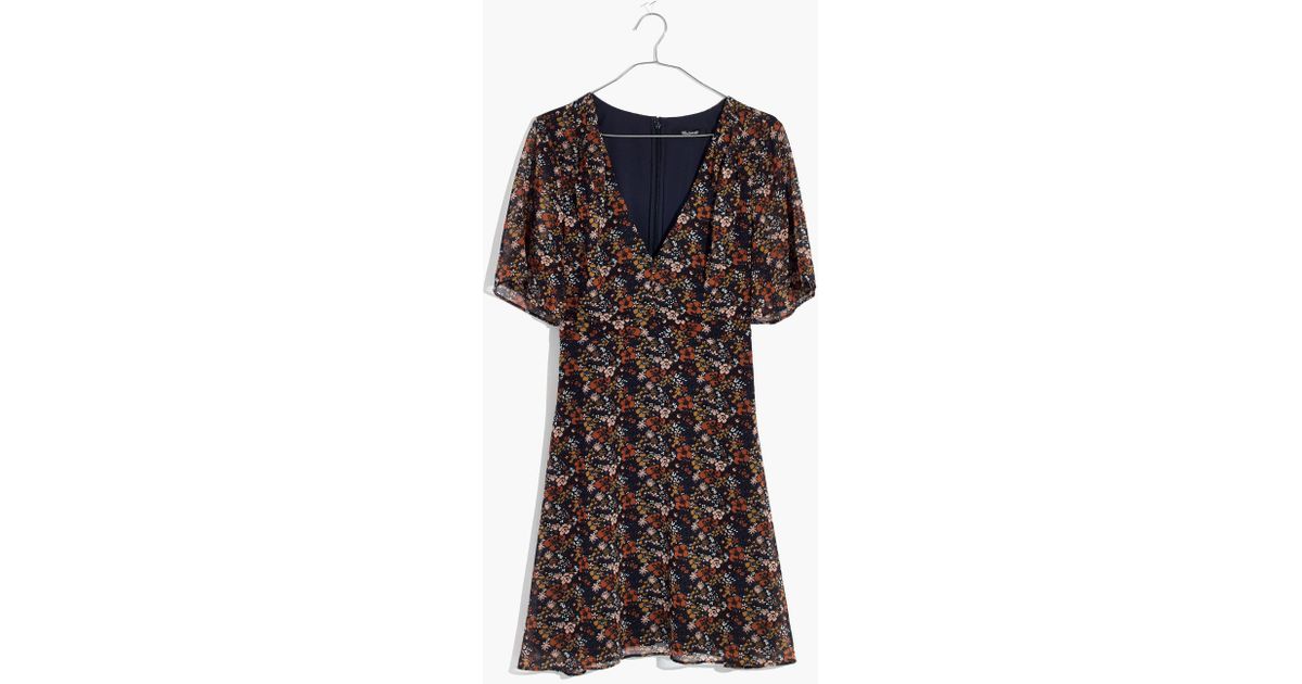madewell orchard flutter sleeve dress