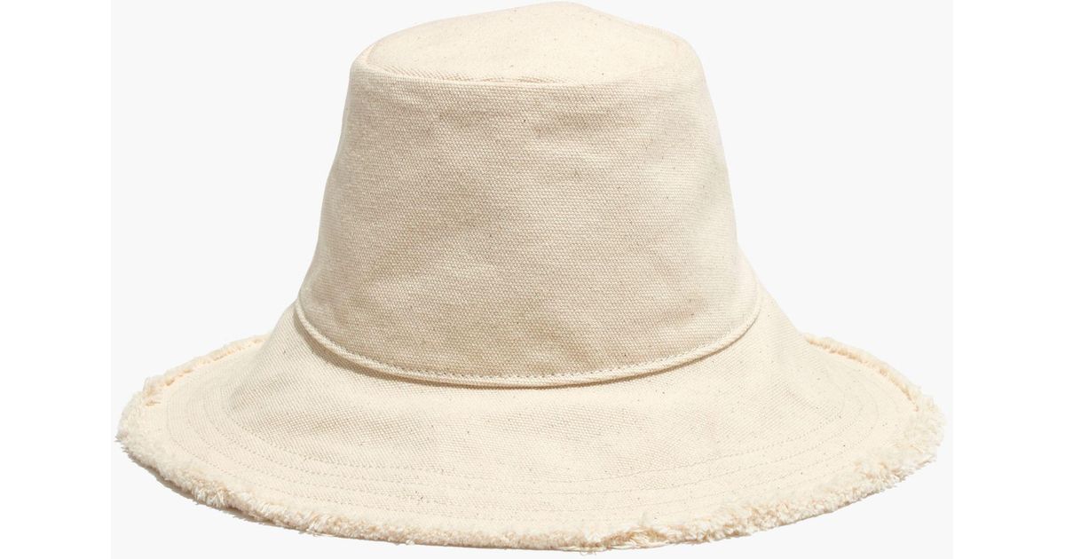 madewell canvas bucket hat