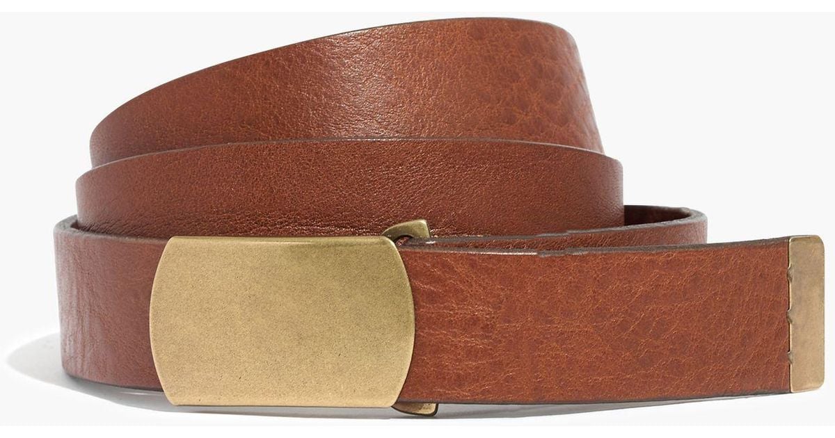 leather slide belt
