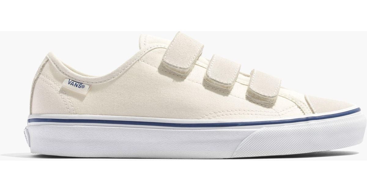 all white velcro vans