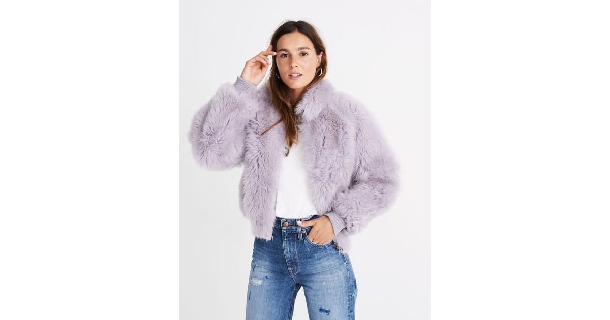 madewell mongolian shearling jacket