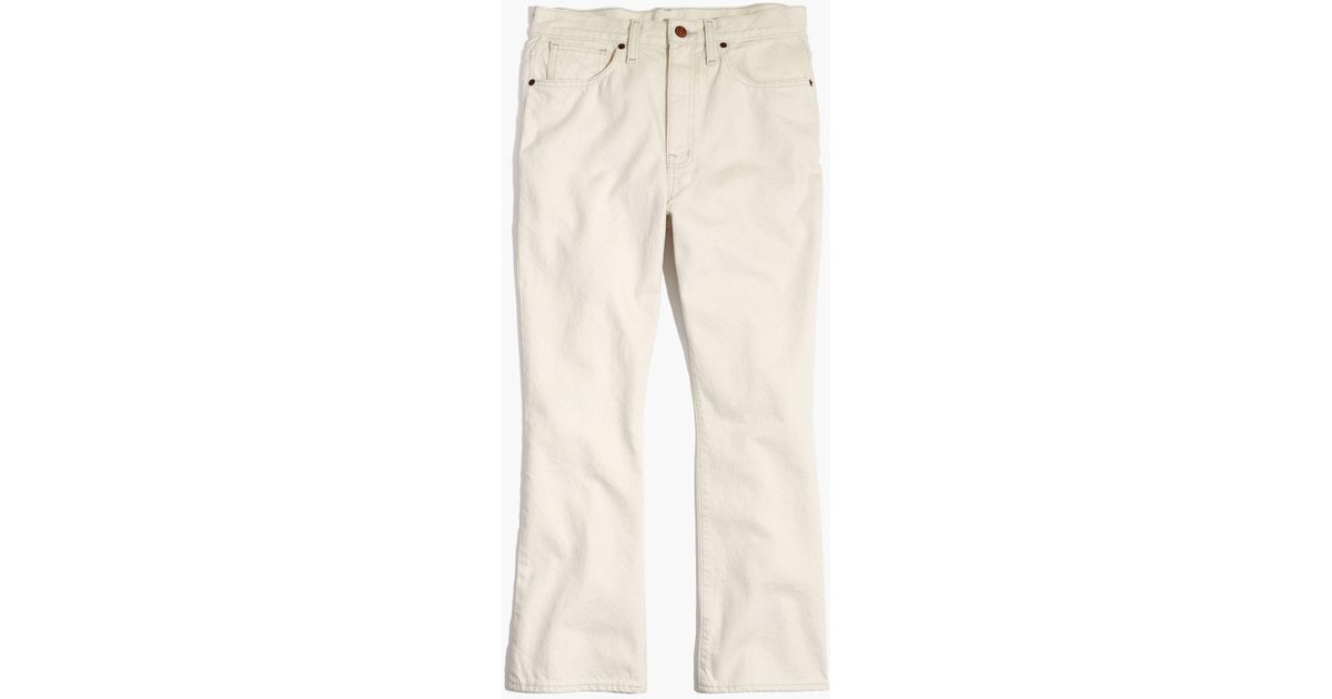 madewell retro crop bootcut jeans