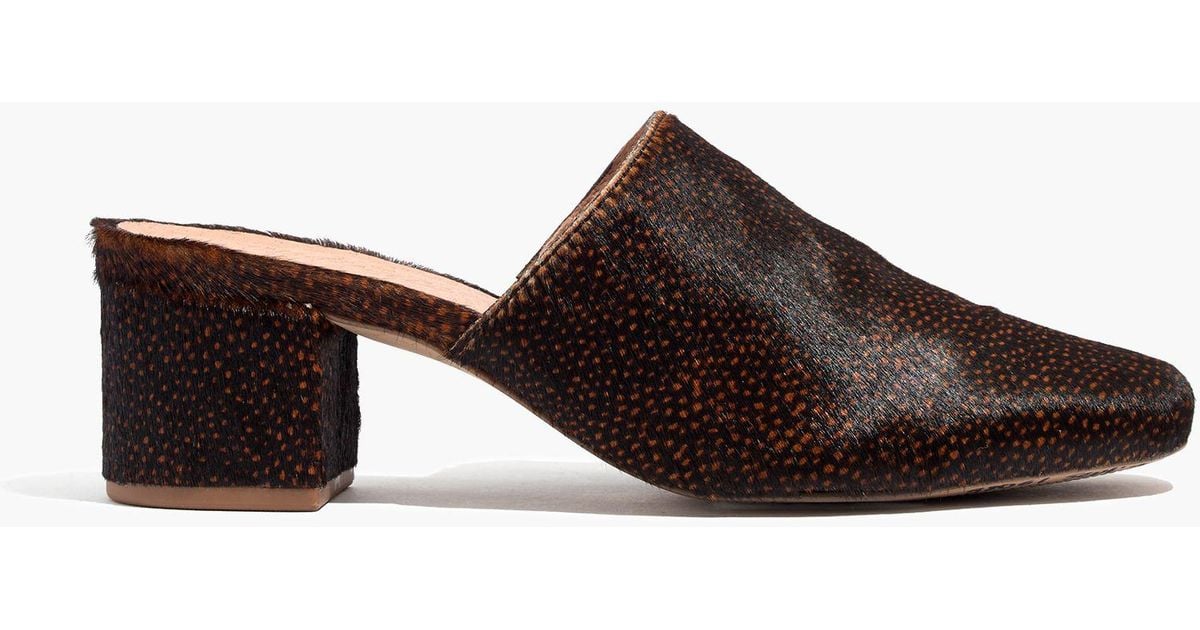 madewell calf hair mules