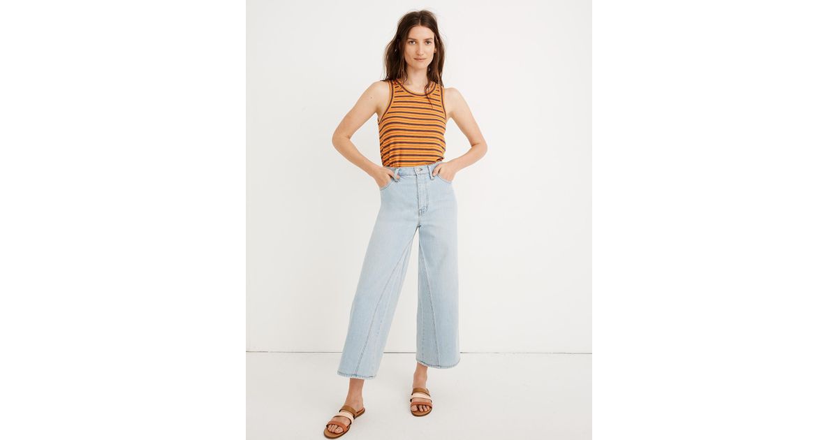 perfect summer high waist pieced jeans