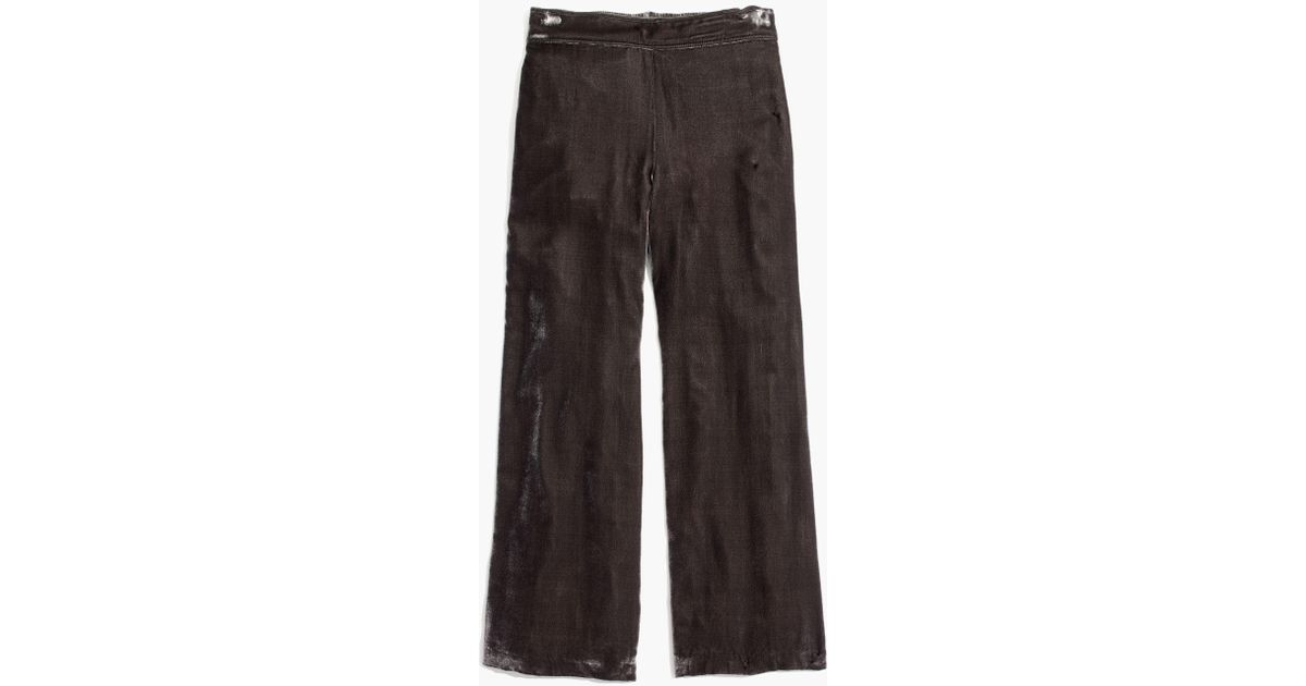 velvet pull on pants