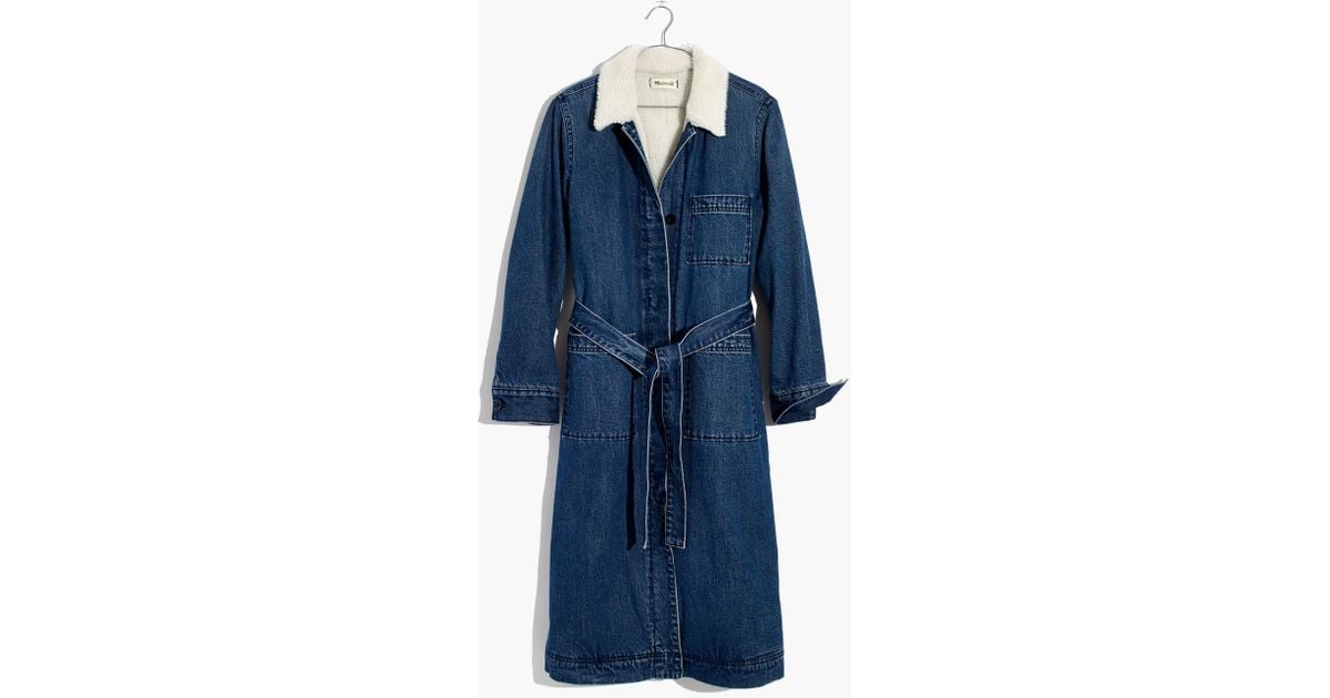 madewell denim duster coat