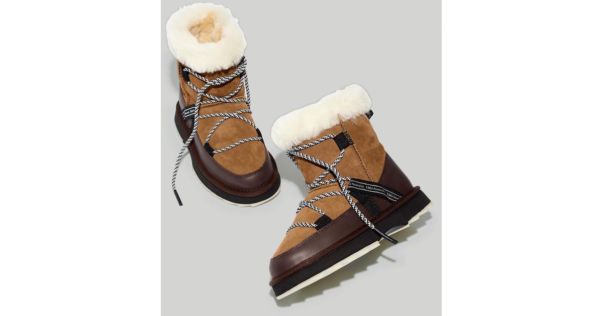 MW Emu Australia® Shearling Blurred Boots in Brown Lyst Canada