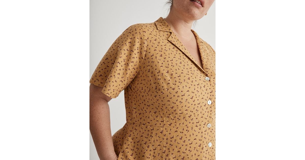Bouquet top flutter shirtdress