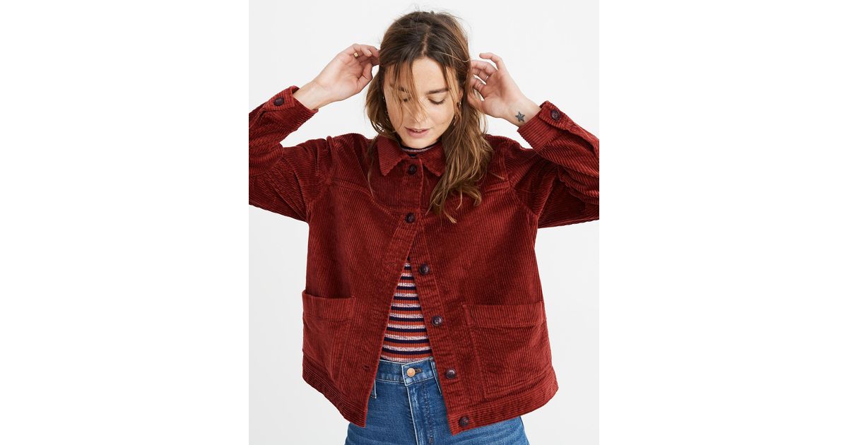 corduroy swing jacket