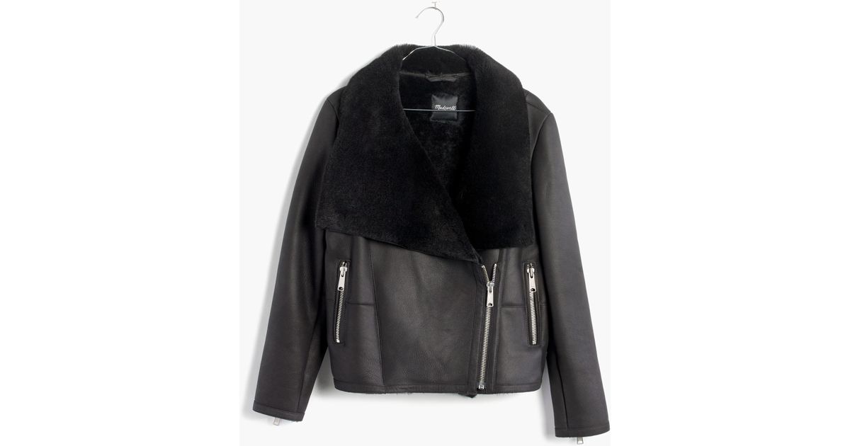 madewell shearling coat