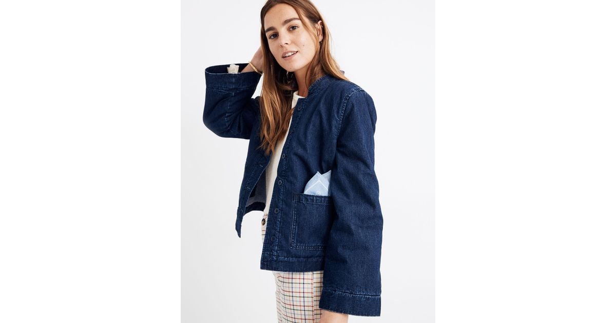 Madewell reversible sherpa jean jacket best sale