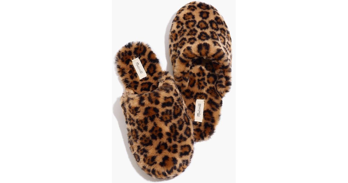 madewell leopard slippers