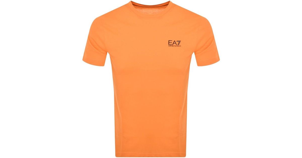 EA7 Emporio Armani Core Id T Shirt in Orange for Men