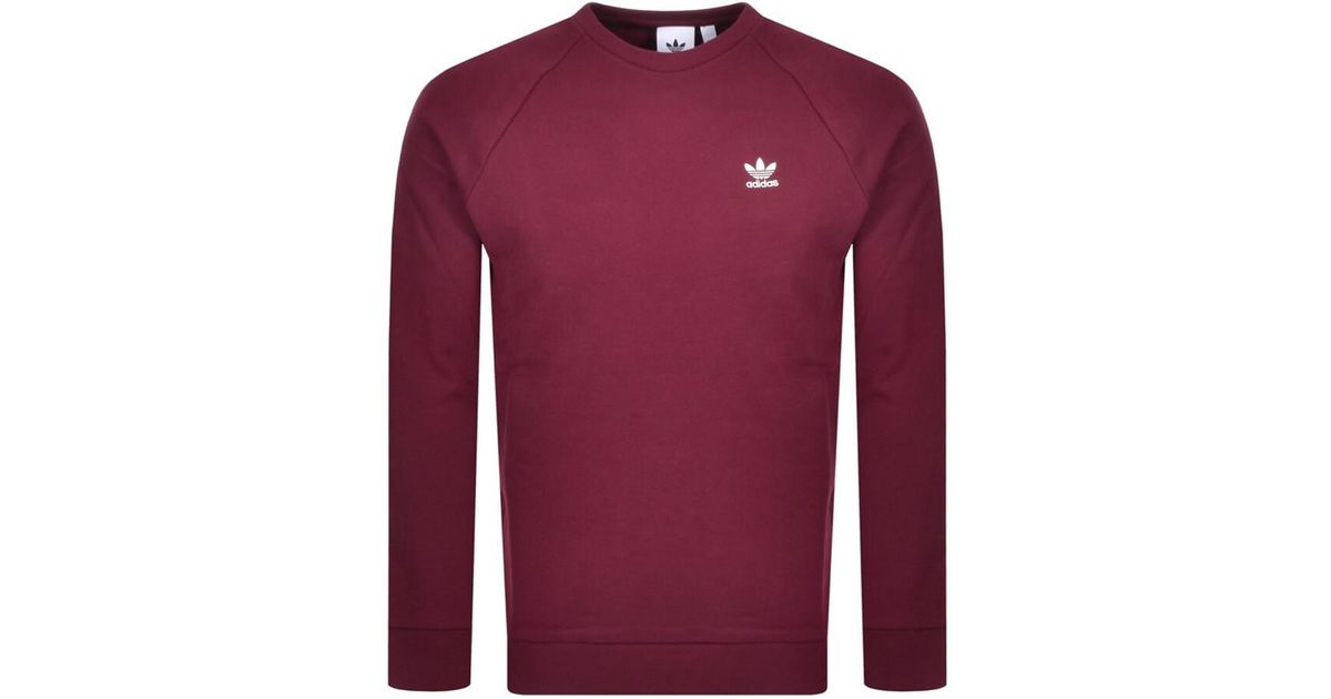 burgundy adidas sweatshirt