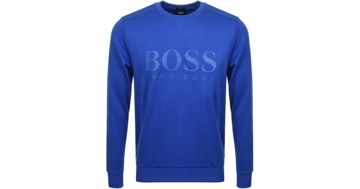 hugo boss salbo sweatshirt blue