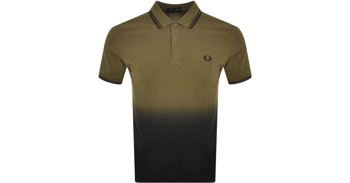 Fred Perry Ombre Polo T Shirt in Green for Men | Lyst